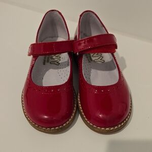 Shiny Red Kids Mary Jane Shoes TINY Hand Made